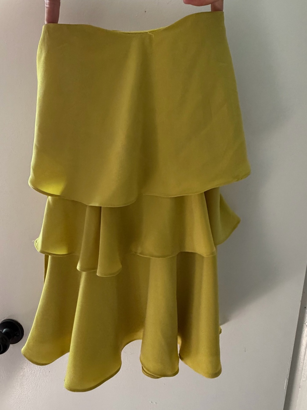 Lime Tiered Ruffle Women's Dress